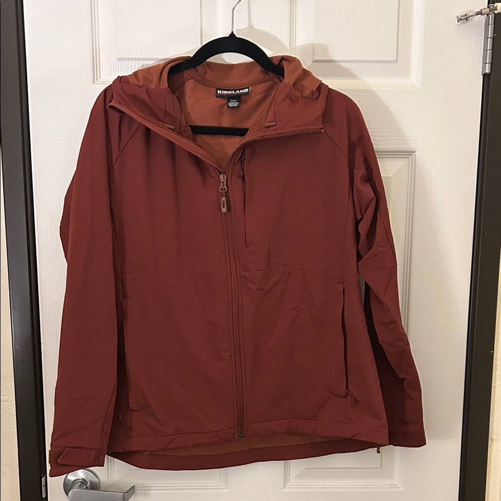 Kirkland Signature Rust Hooded Raincoat